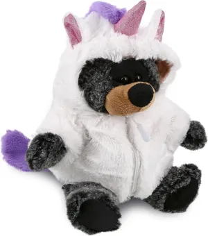 DolliBu Sitting Black Bear Unicorn Plush Stuffed Animal Toy - Super Soft Teddy Bear Dress Up with Removable Plush Unicorn Outfit, Cute Fantasy Wildlife Gift - 9 Inches
