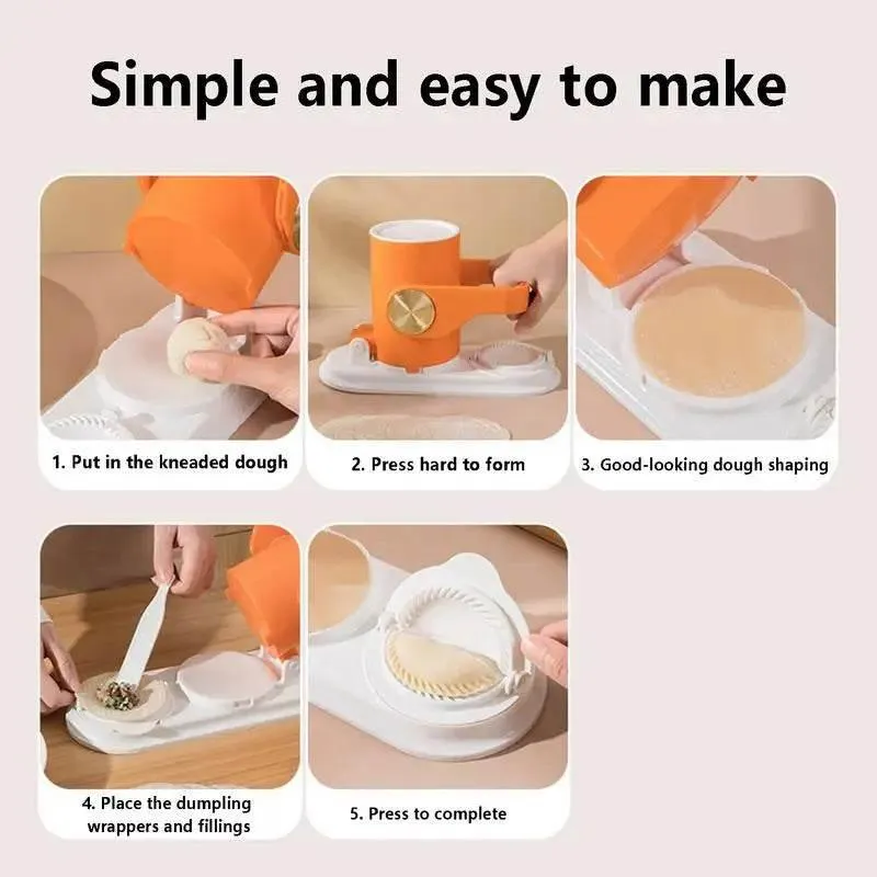 Dough Press  Dumpling Maker Set - Dual-Function Kitchen Tool