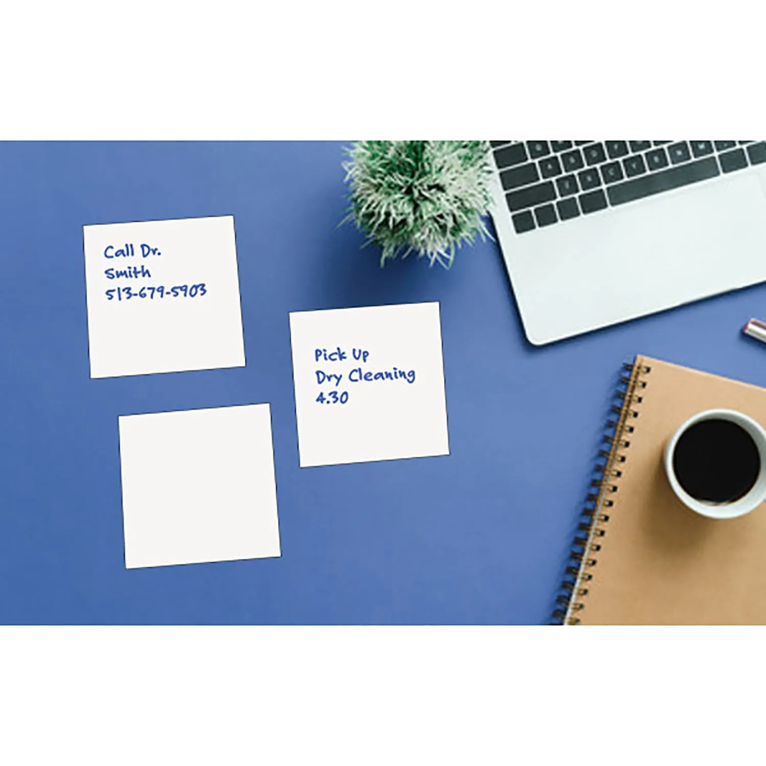 Dry Erase Stickables with Dry Erase Marker, White, 3" x 3", 12 Per Pack, 4 Packs