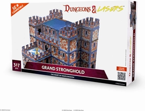 Dungeons & Lasers Grand Stronghold Terrain Set for DND and Tabletop RPG Games - 5E Compatible for 28mm - 32mm Scale Miniatures - 317 Pieces - Modular Design for Quick Assembly - from Archon Studio