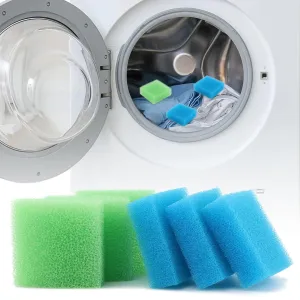 Easy-to-Use 6-Pack Pet Hair Remover for Laundry - Lint Roller for Washer & Dryer Reusable Lint Trap for Washing Machine - Multi-Functional Fur Zapper for Dogs and Cats (3 Blue 3 Green)