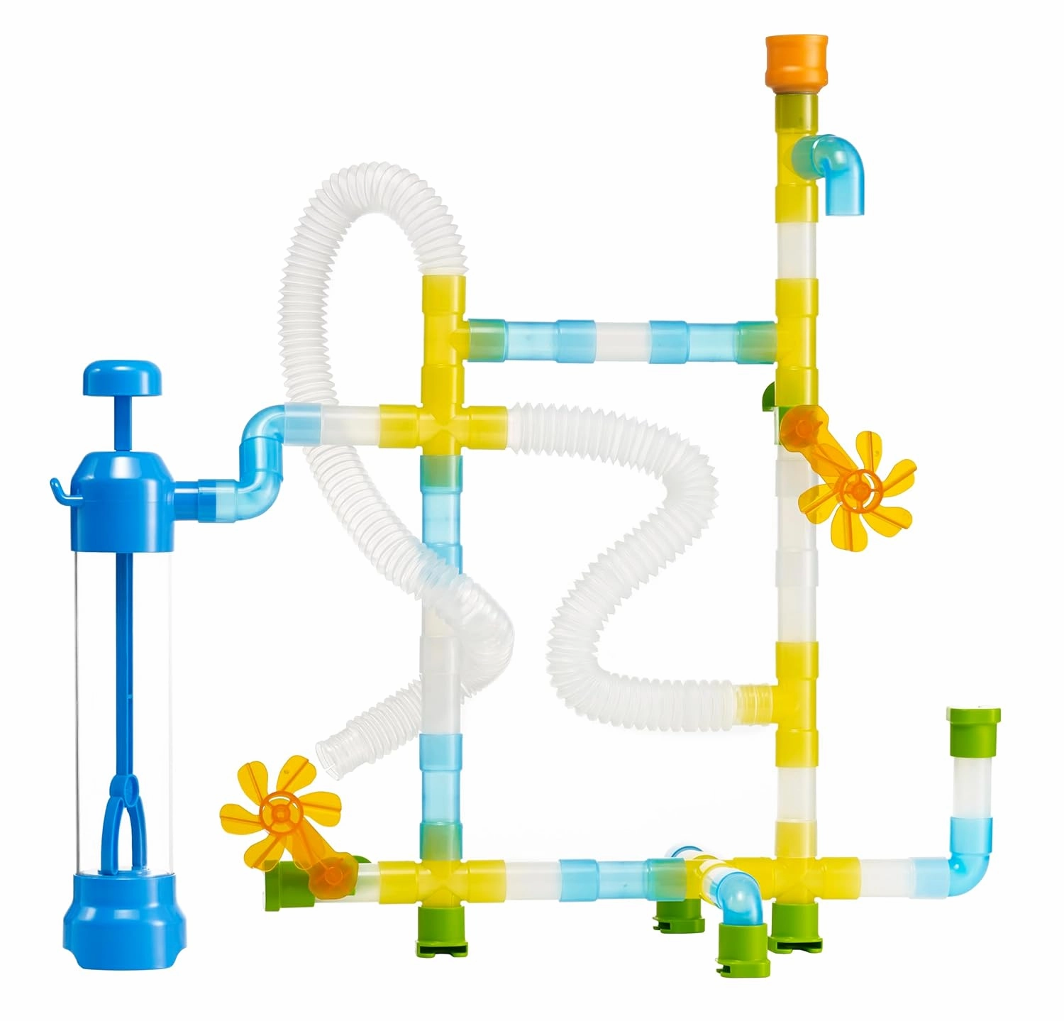 edxeducation Crazy Tube Set - Set of 73 - STEM Building Toy for Ages 5  - Create Your Own Water Systems - Observe and Experiment with Water