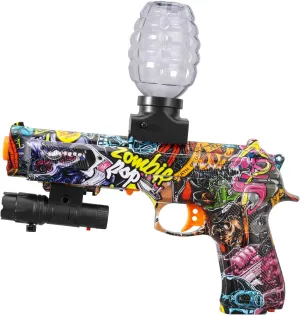 Electric Gel Ball Blaster Automatic Splatter Eco-Friendly Splat Gun for Outdoor Activities, able to Shoot 12 Rounds per Second, Ages 15 