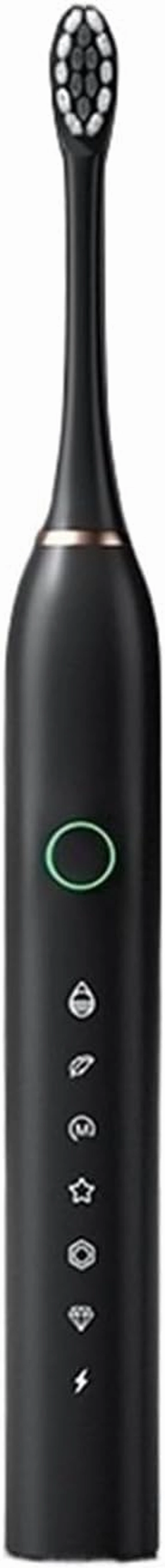 Electric Power Toothbrush, Ultrasonic Toothbrush, Rechargeable Electric Toothbrush with Pressure Sensor, Two Minute Timed Brushing(Black)