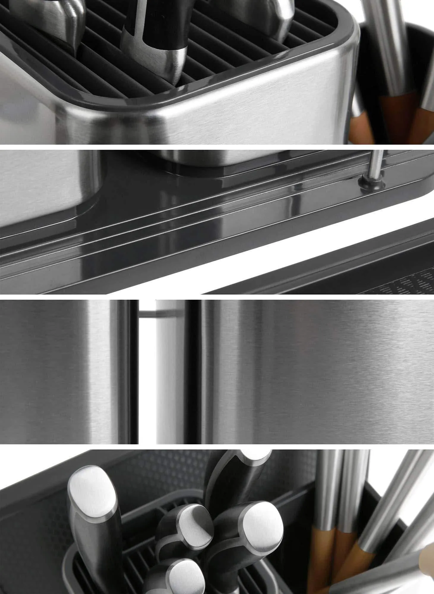 ELFRhino Utensils Holder With Cooking Utensils Set Knives Block Utensils Container Flatware Caddy Cookware Cutlery Multipurpose Kitchen Storage Crock Slotted Spoon Spatula Spaghetti Server Set of 10