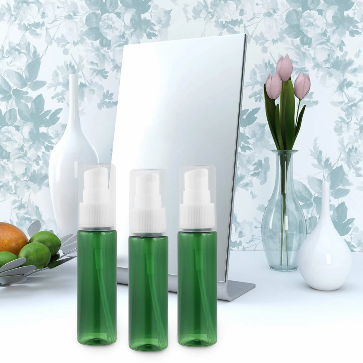 Empty Plastic Foam Dispenser Bottle Travel Size Foam Soap Pump Dispensers Bottles Refillable Foaming Bottles Containers for Lash Shampoo Hand, 30ml/ 1oz, 10 Pack
