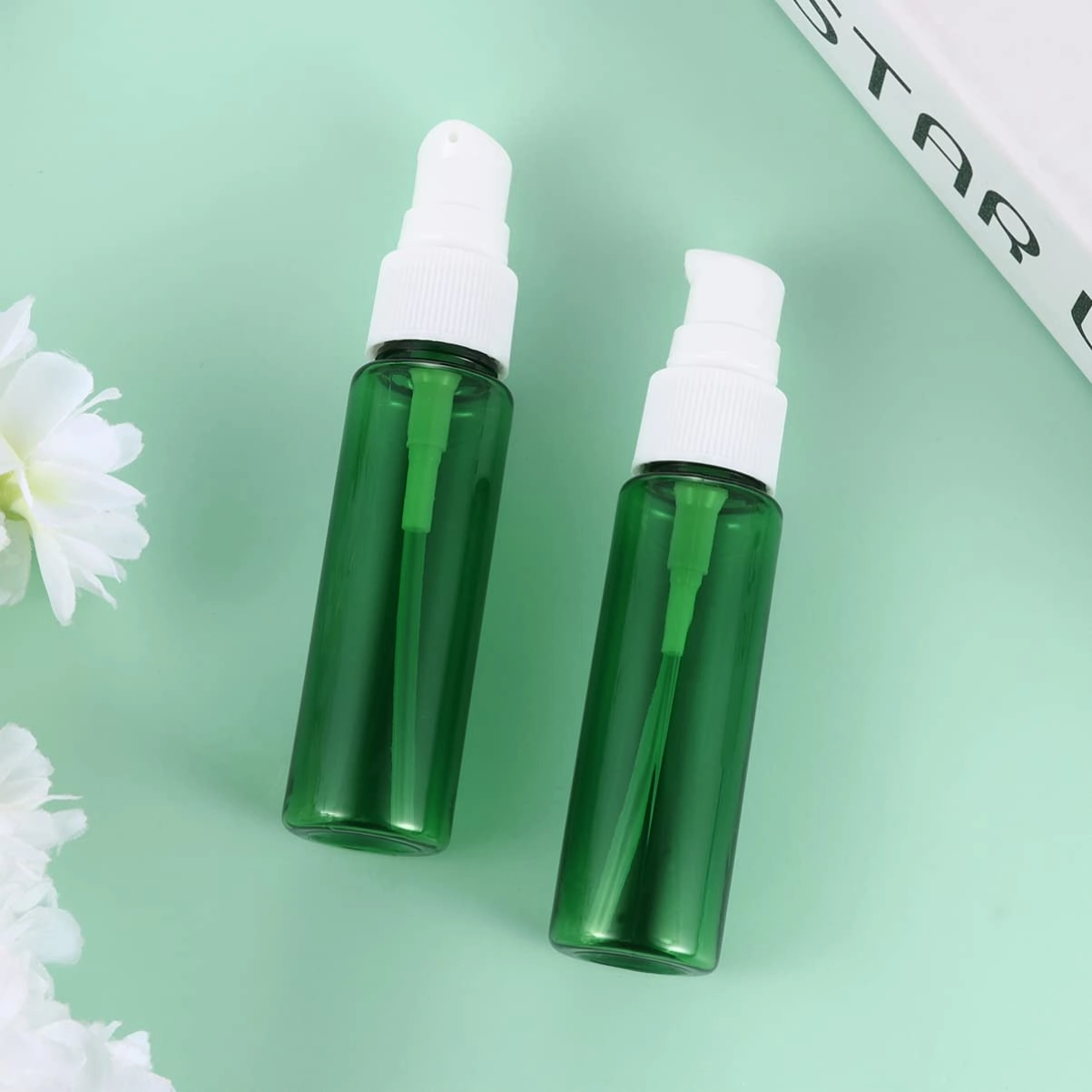 Empty Plastic Foam Dispenser Bottle Travel Size Foam Soap Pump Dispensers Bottles Refillable Foaming Bottles Containers for Lash Shampoo Hand, 30ml/ 1oz, 10 Pack