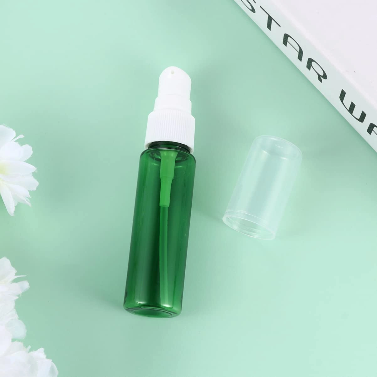 Empty Plastic Foam Dispenser Bottle Travel Size Foam Soap Pump Dispensers Bottles Refillable Foaming Bottles Containers for Lash Shampoo Hand, 30ml/ 1oz, 10 Pack