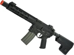 Evike Airsoft - EMG/Sharps Bros Warthog Licensed Metal Advanced M4 AEG Airsoft Rifle (Color: Black / 10" SBR / 350 FPS)