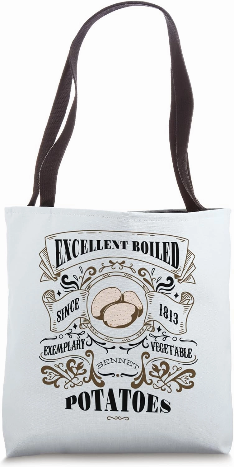 EXCELLENT BOILED POTATOES Pride & Prejudice Jane Austen Meme Tote Bag