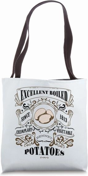 EXCELLENT BOILED POTATOES Pride & Prejudice Jane Austen Meme Tote Bag
