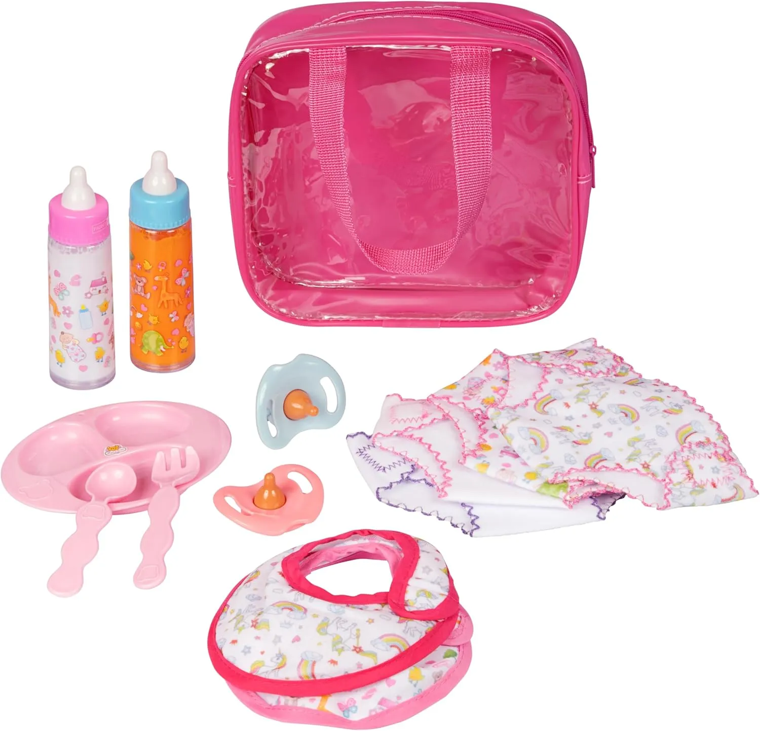 fash n kolor My Sweet Baby Disappearing Doll Feeding Set | Baby Care 6 Piece Doll Feeding Set (13 Pc Set)