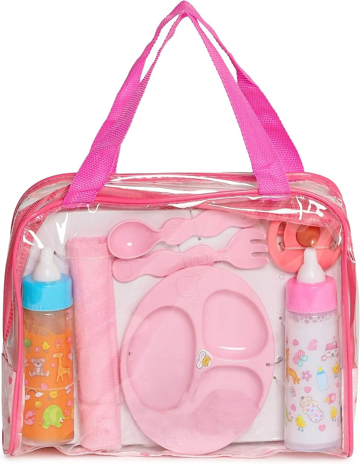 fash n kolor My Sweet Baby Disappearing Doll Feeding Set | Baby Care 6 Piece Doll Feeding Set (13 Pc Set)