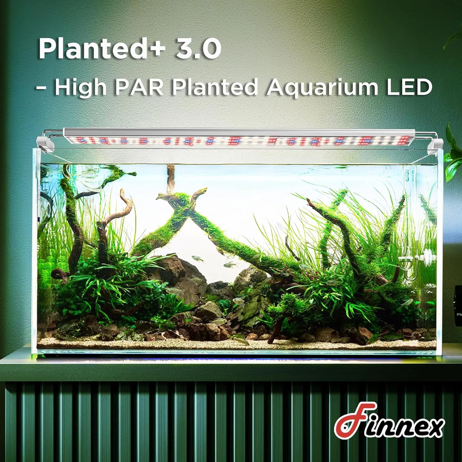 Finnex Planted  24/7 Aquarium LED Light, 660nm Plant Red, 3.0 Series, 36"