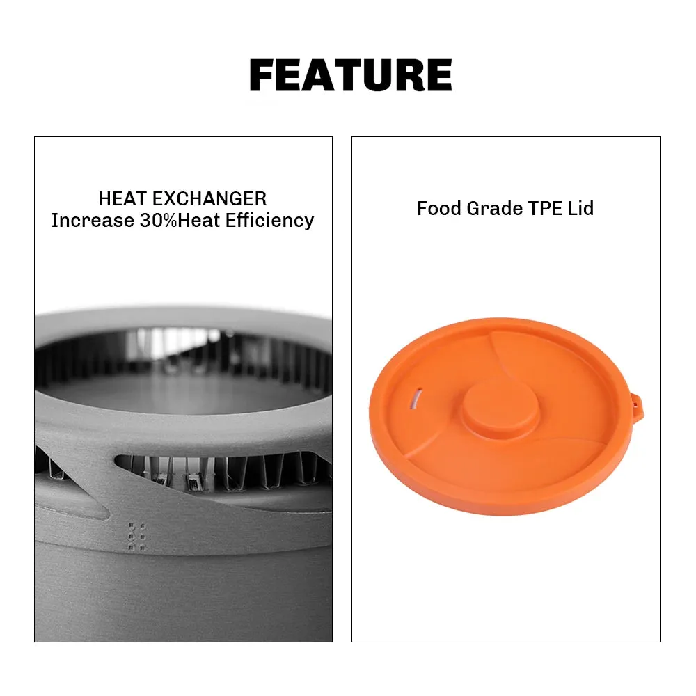 FIRE-MAPLE FMC-XK6 Heat Exchanger Pot – Lightweight & Efficient Camping Cookware