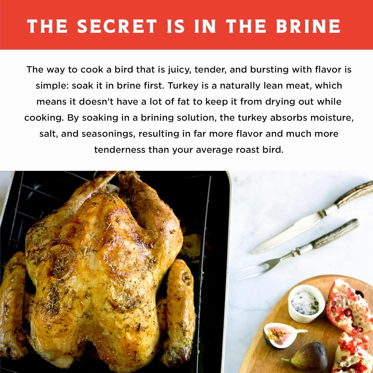 Fire & Flavor Sweet Heat Turkey Brine Kit - Seasonings for Roasting, Grilling, Smoking, and Frying Turkeys - Includes Brining Bag