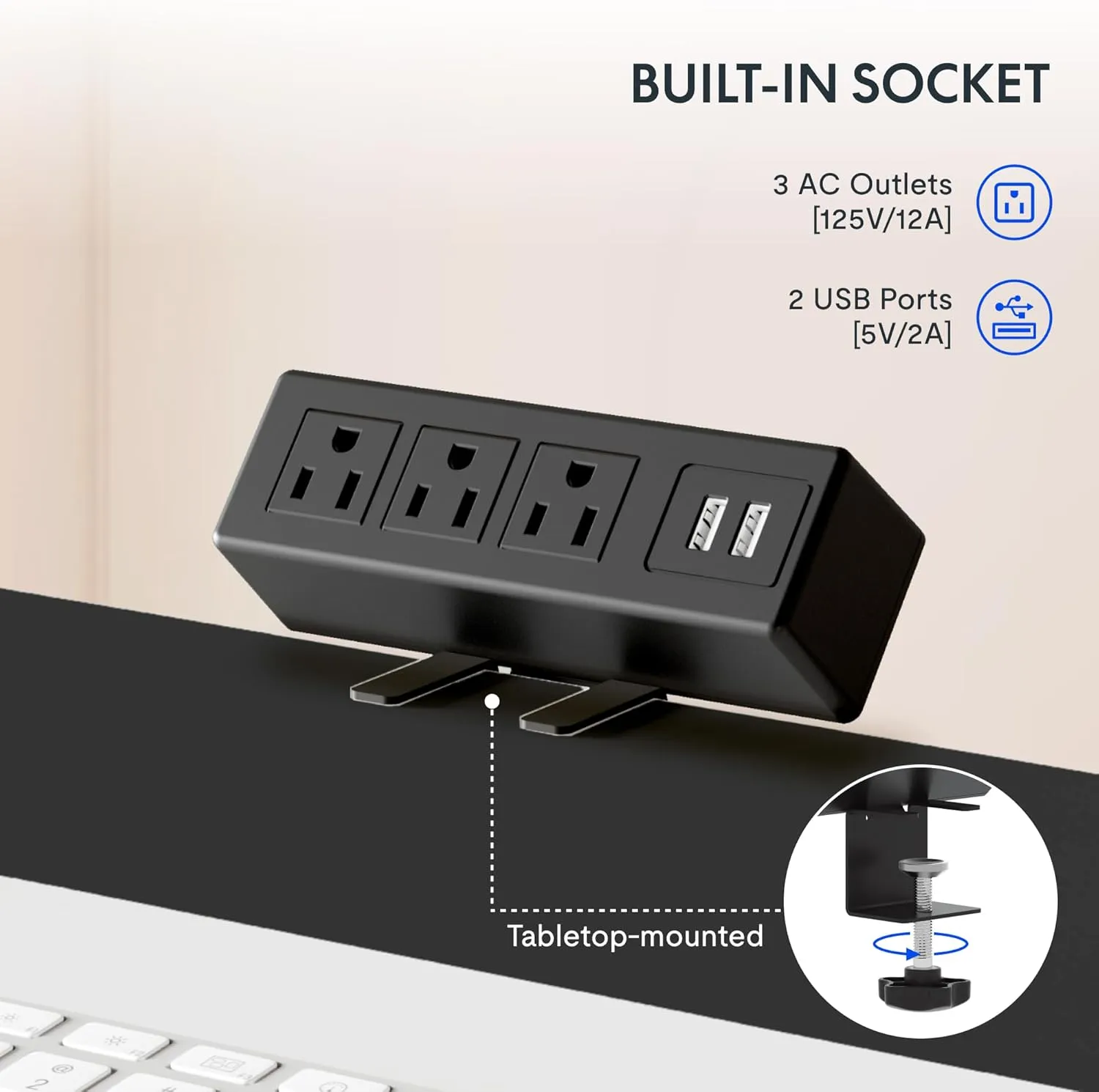 FLEXISPOT EN2 Whole-Piece Standing Desk with Clamp Power Strip, 55 x 28” Electric Stand Up Height Adjustable Desk with Cable Management (Gray Frame   55" Mahogany Top, 2 Packages)