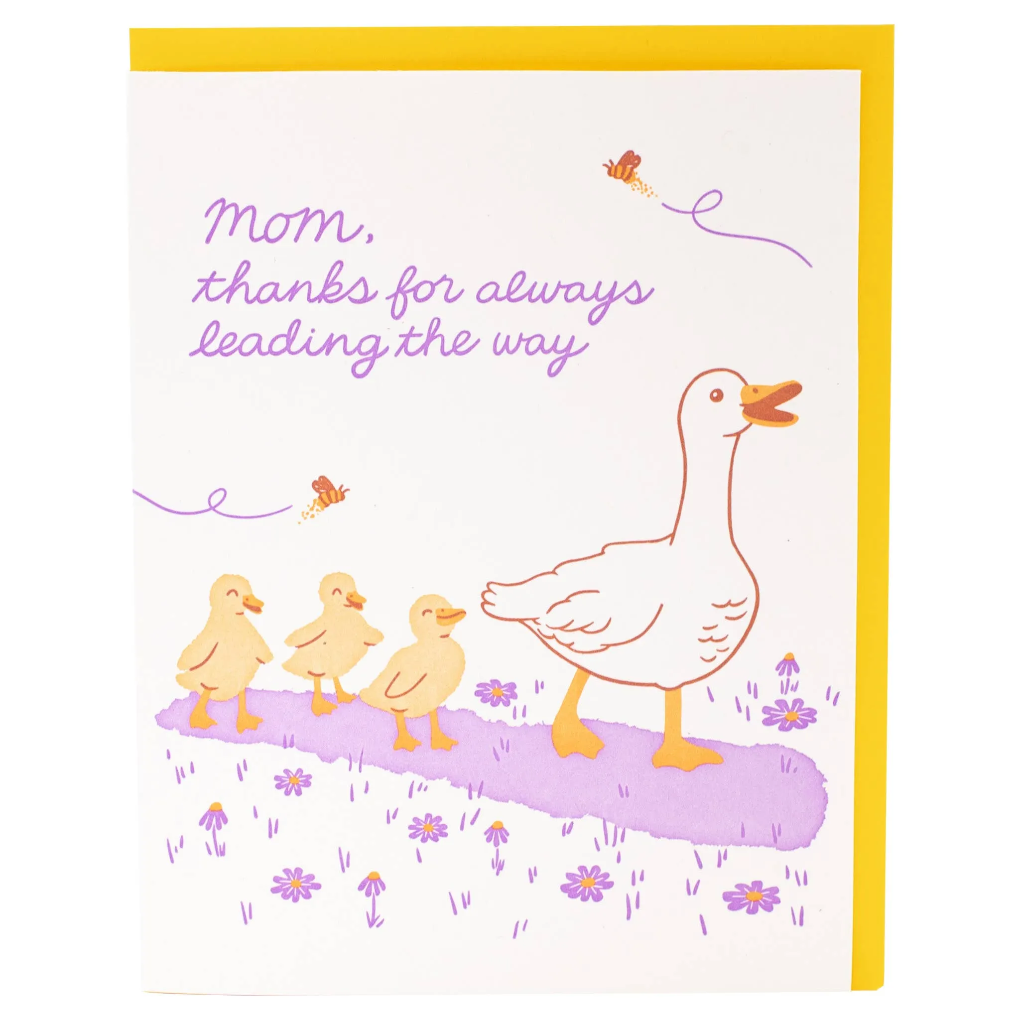 Fluffy Ducklings Mom Card