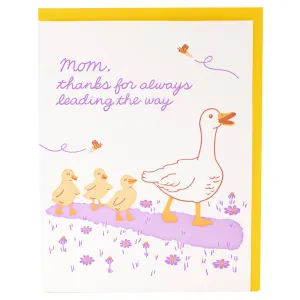 Fluffy Ducklings Mom Card