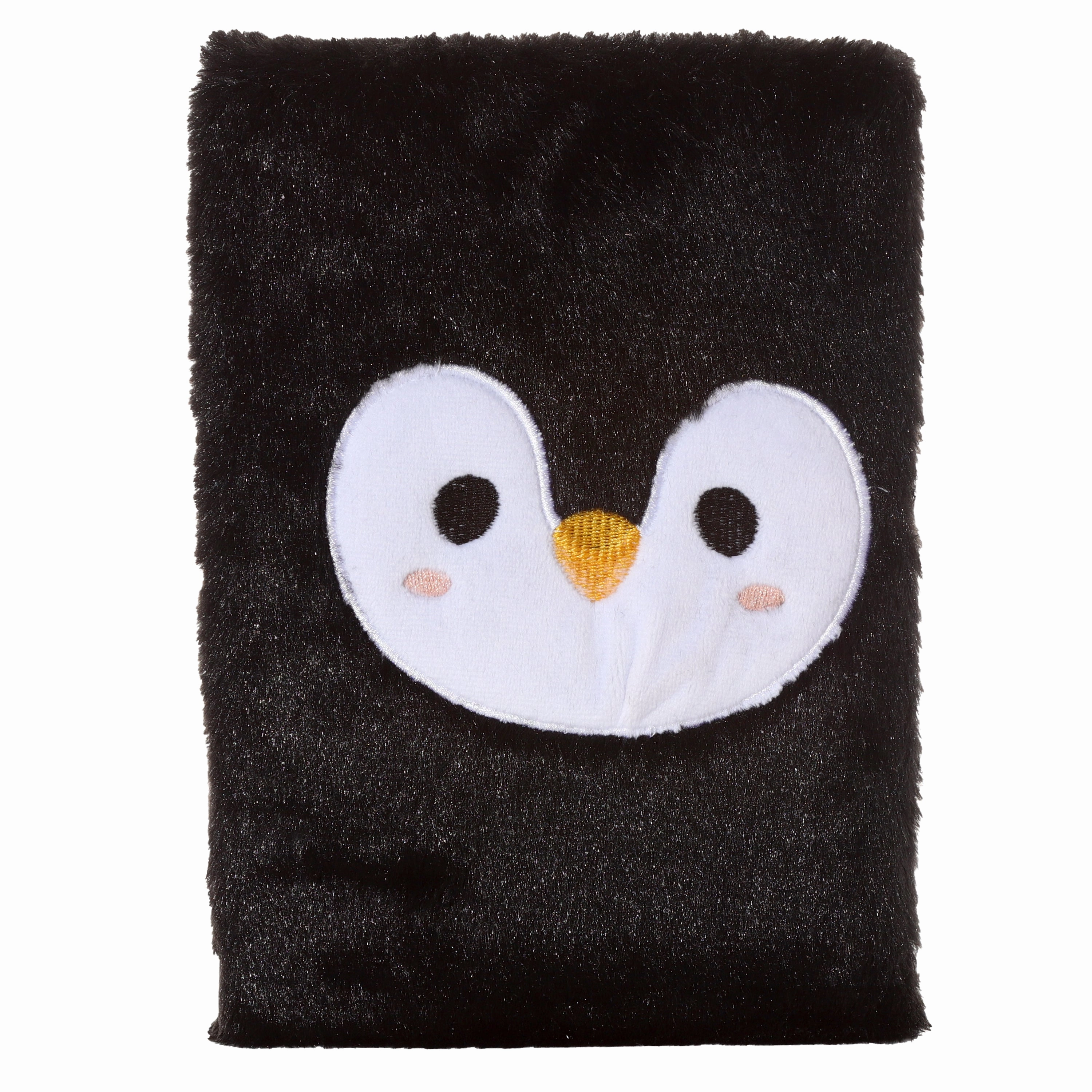 Fluffy Plush Notebook - Adoramals Penguin