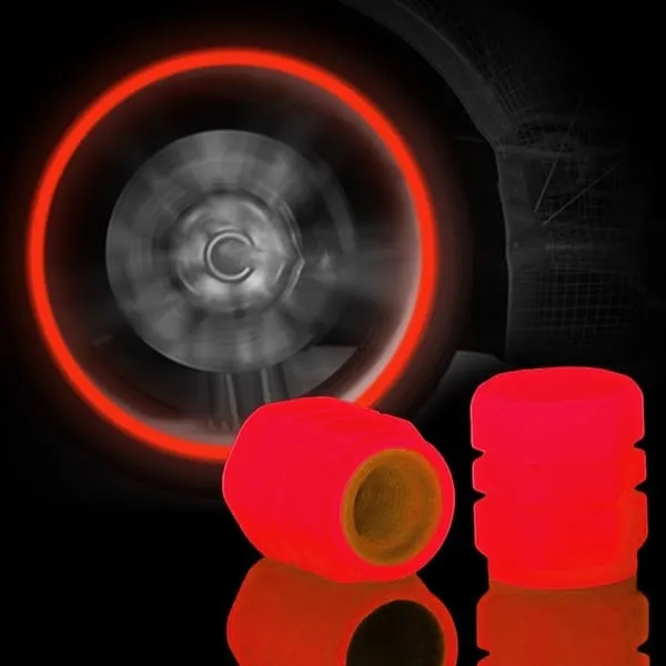 FLUORESCENT TIRE VALVE CAPS