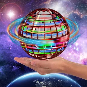 Flying Orb Ball Toy - 2024 Upgraded Magic Flying Orb Toy with LED Light 360°Rotating, Boomerang Flying Ball Toys Indoor Outdoor Fun Games for Boys Girls Adults