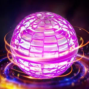 Flying Orb Toy 2023 Galaxy Ball, Cosmic Globe Boomerang Hover Orb, Galactic Fidget Spinner, Hand Drone Ball, Kids Toys for Boys & Girls Age 6-12, Pink