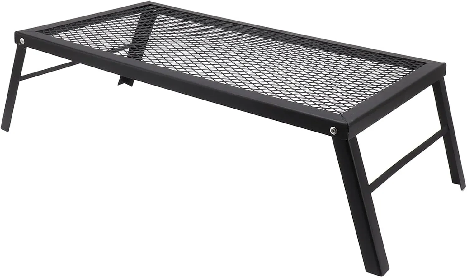 Folding Campfire Grill Lightweight Even Heating Grill for Camping Hiking Picnics Iron (Standard)
