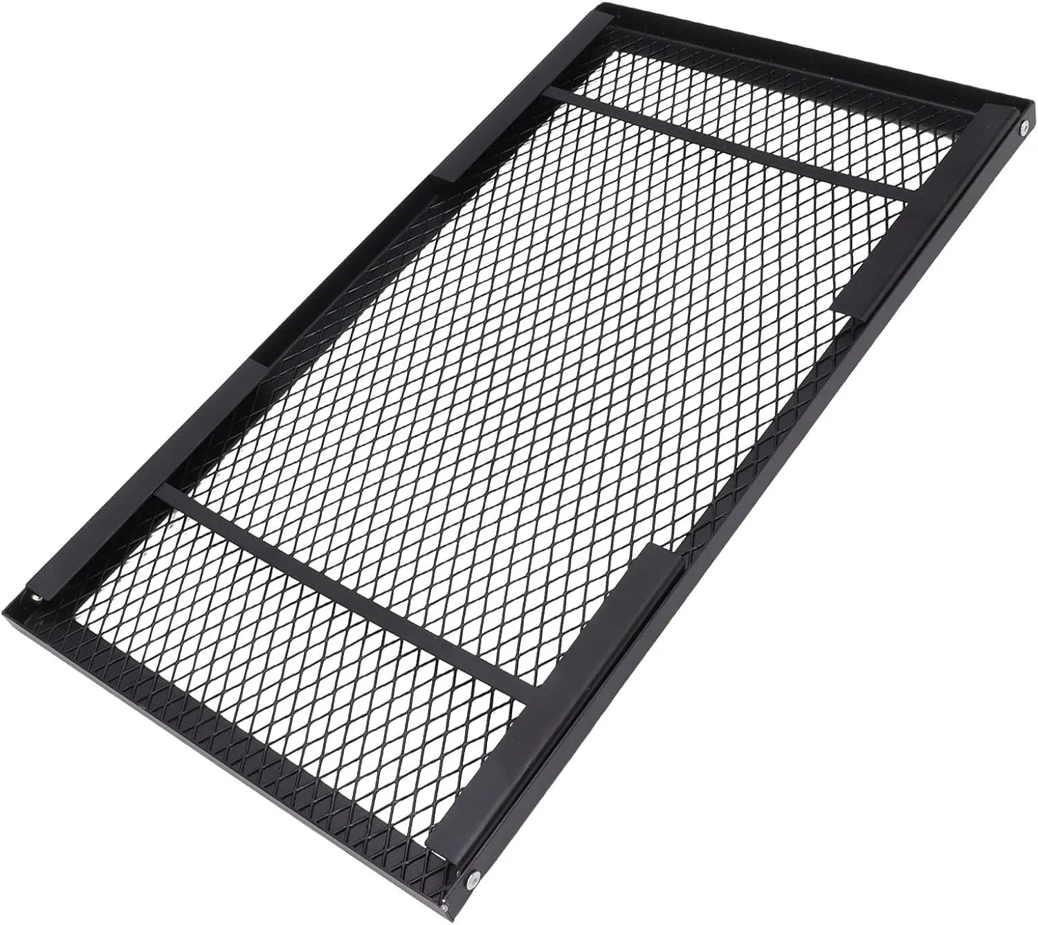 Folding Campfire Grill Lightweight Even Heating Grill for Camping Hiking Picnics Iron (Standard)