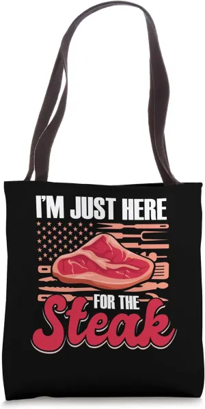 Funny Grill BBQ Steak Outdoor Barbeque Pellet Smoker Tote Bag