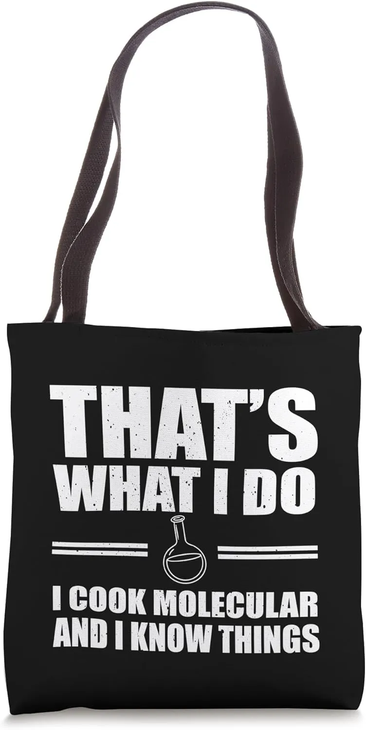 Funny Molecular Cooking Saying Experimental Cooking Tote Bag