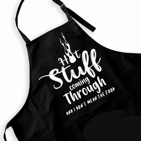 Funny Aprons Black Kitchen Chef Apron, 2 Pockets Adjustable Neck Strap for Cooking Baking BBQ Birthday Gifts