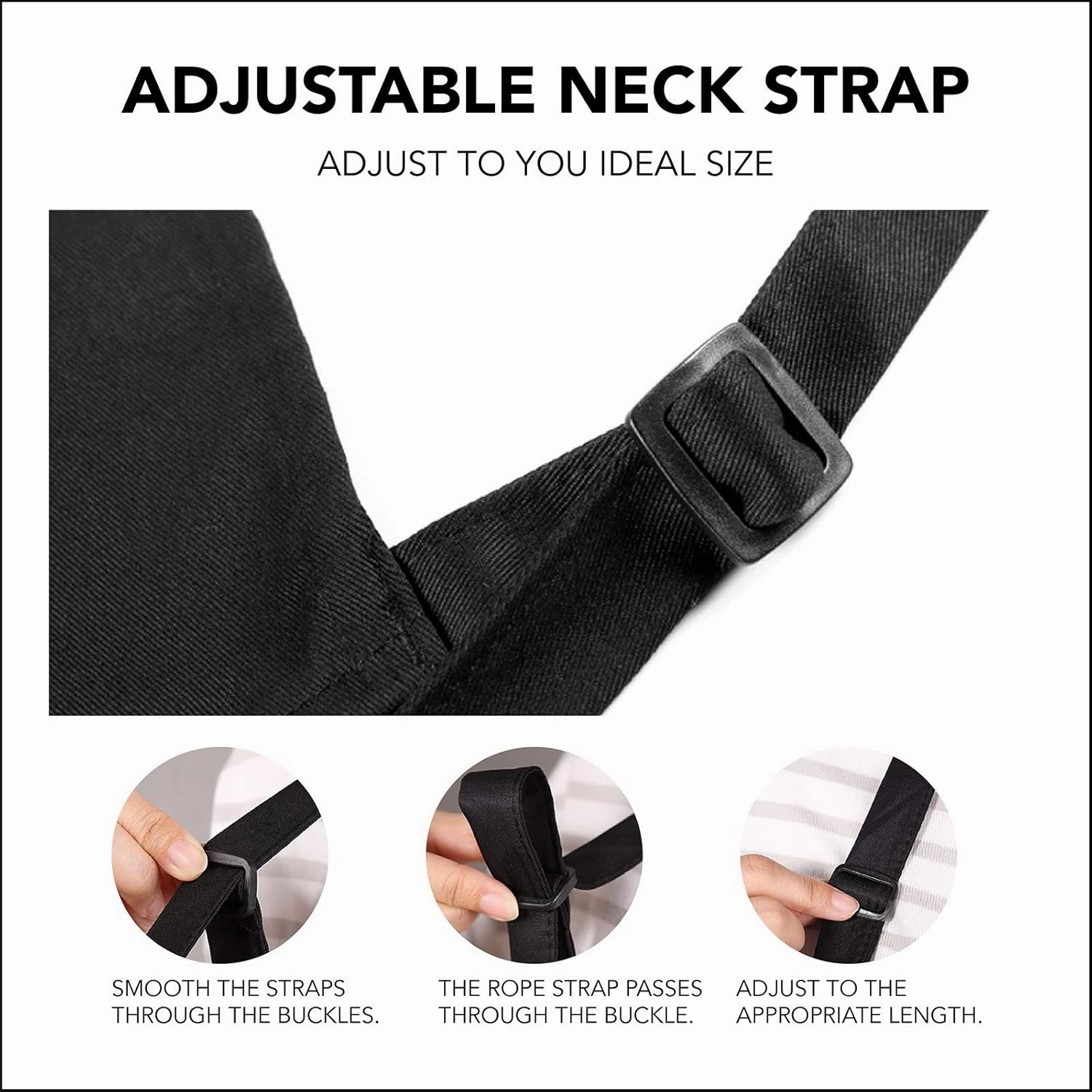 Funny Aprons Black Kitchen Chef Apron, 2 Pockets Adjustable Neck Strap for Cooking Baking BBQ Birthday Gifts