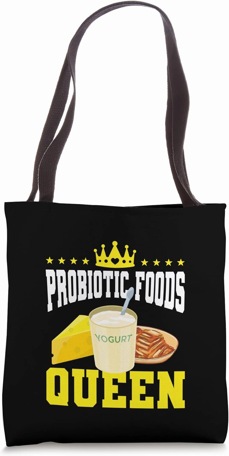 Funny Probiotic Queen Outfit Probiotics Gut Health Women Tote Bag
