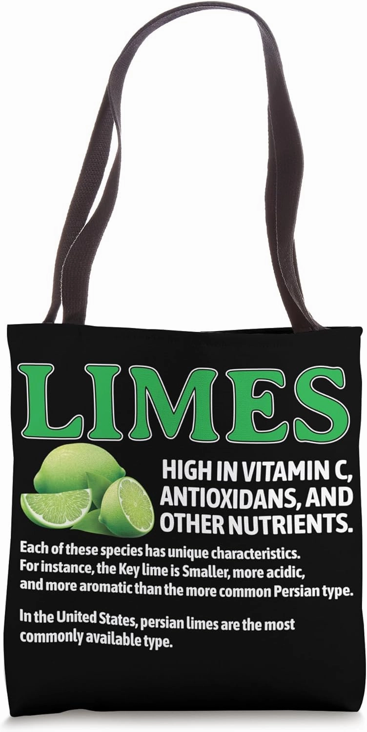 Funny Vitamin C Limes Orange Fruits Lover Vegan Diet Tote Bag