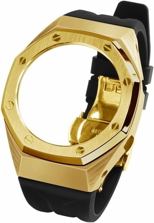 GA2100 GA2110 GAB2100 GM2100 Kit for Watch Transparent Case Bezel and Fluororubber Watch Strap Band with Refit Watch Strap