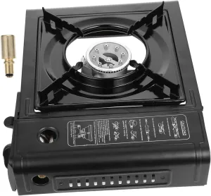 GANAZONO 1set Portable Cassette Stove Flame for Camping and Bbq Includes Storage Case Lightweight Outdoor Cooking Equipment for Hiking and Tailgating