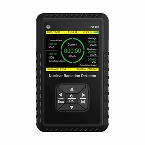 Geiger Counter Nuclear Radiation Detector - Portable Handheld Beta Gamma X-ray Radiation Monitor Meter, Nuclear Wastewater, Seafood Detection Radiation Dosimeter with LCD Display,Rechargeable