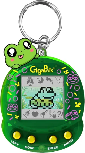 Giga Pet Virtual Pet for Kids Ages 5 and Up, 90s Throwback, Floppy Frog | 25th Anniversary Edition Upgraded Collector’s Edition | Kids Learn to Take Care of a Pet