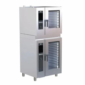 Giorik Steambox Evolution Stacked Oven Kit 6 on 10 x 1/1 GN - Electric Ovens Includes - Reverse Osmosis SEHEST.11.0610.RO