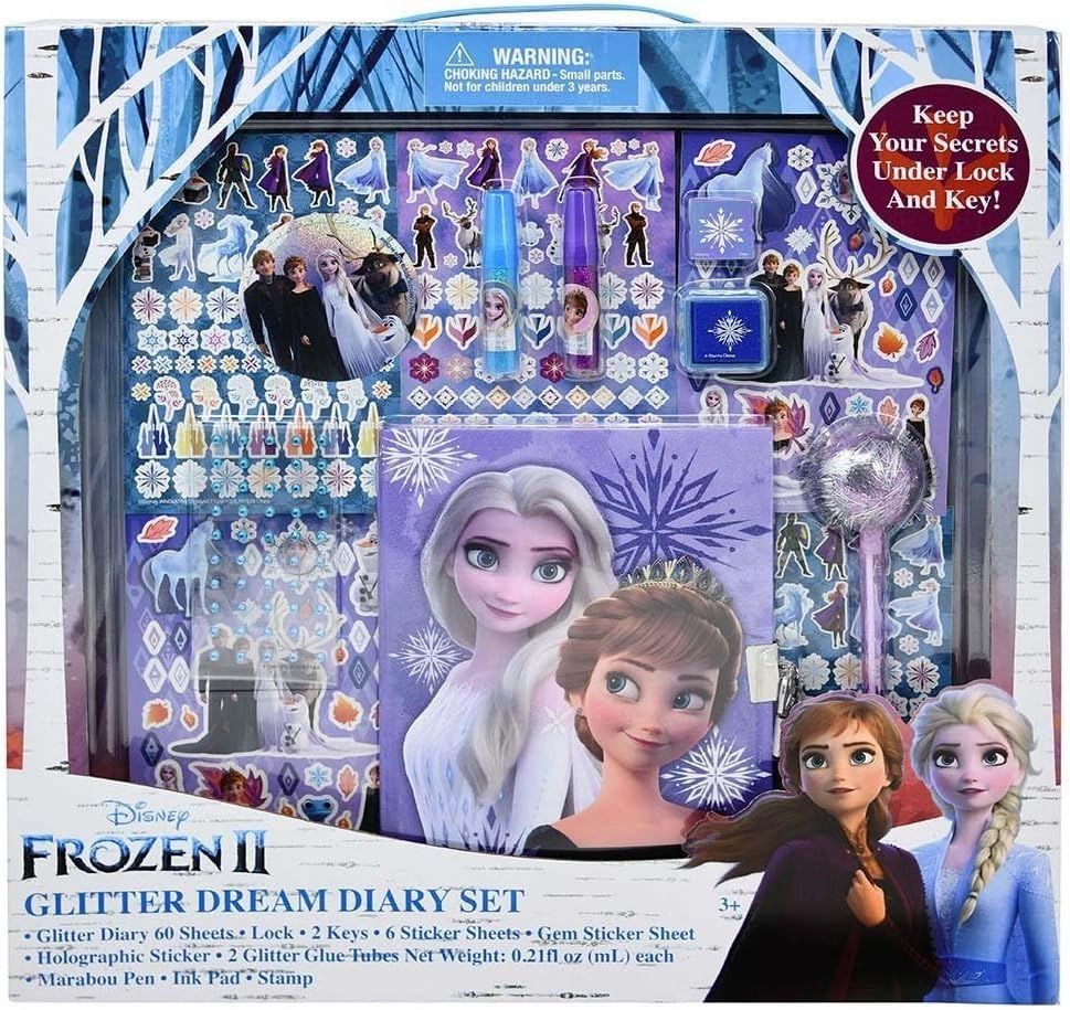 Glitter Dream Diary Set - Keep Your Secrets Under Lock and Key