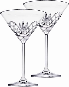 Godinger Stem Martini Glasses - Barware and Glassware - Elegant and Timeless Cocktail Glassware Set