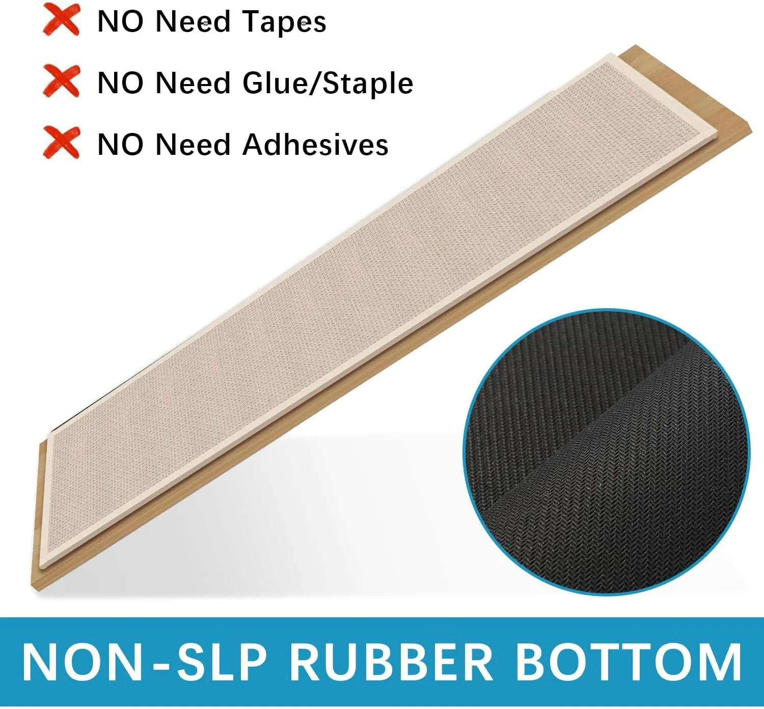 GOYLSER Non Slip Stair Treads for Wooden Steps Indoor, 15pcs Rubber Backed Beige Stair Rugs Pads with Water Resistant, Machine Washable Non Skid Removable Stair Mats for Pet Dog, Elders and Kids