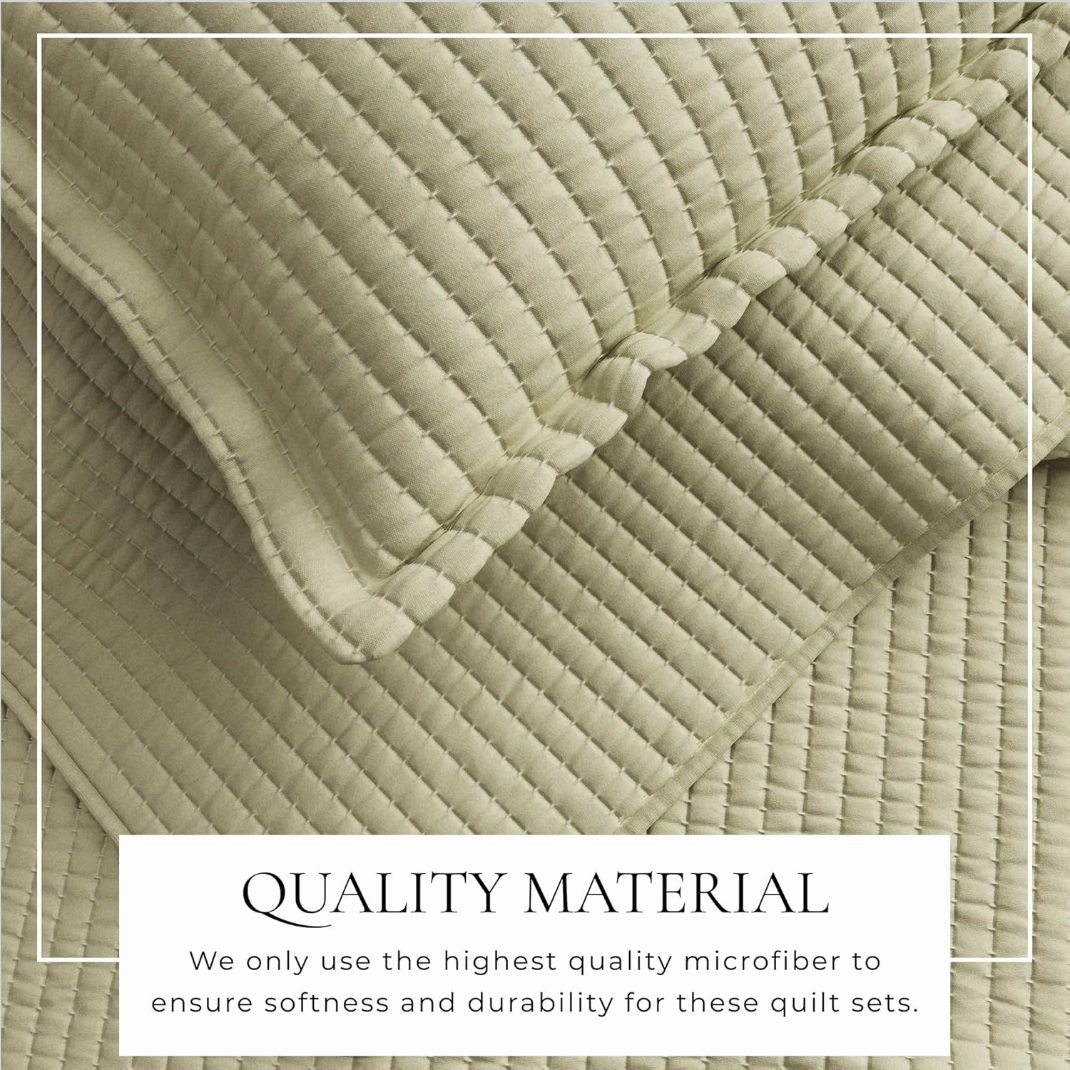 Great Bay Home Twin/Twin XL Quilt Bedding Set, 2-Piece Lightweight Summer Channel Stitch Quilt Set with Shams, Ultra Soft Eucalyptus Bedspreads, Quilted Bedding Coverlets for All Seasons