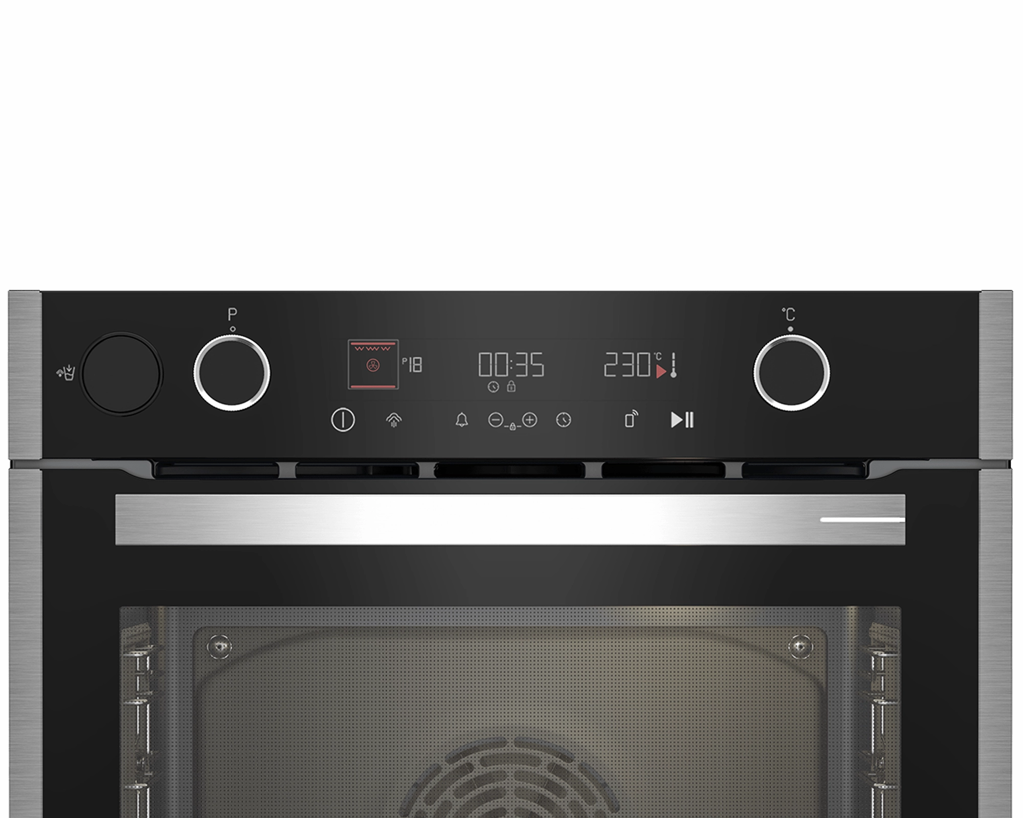 Grundig 60cm  HotAero Pro Built-In Oven GEBD19401BHI
