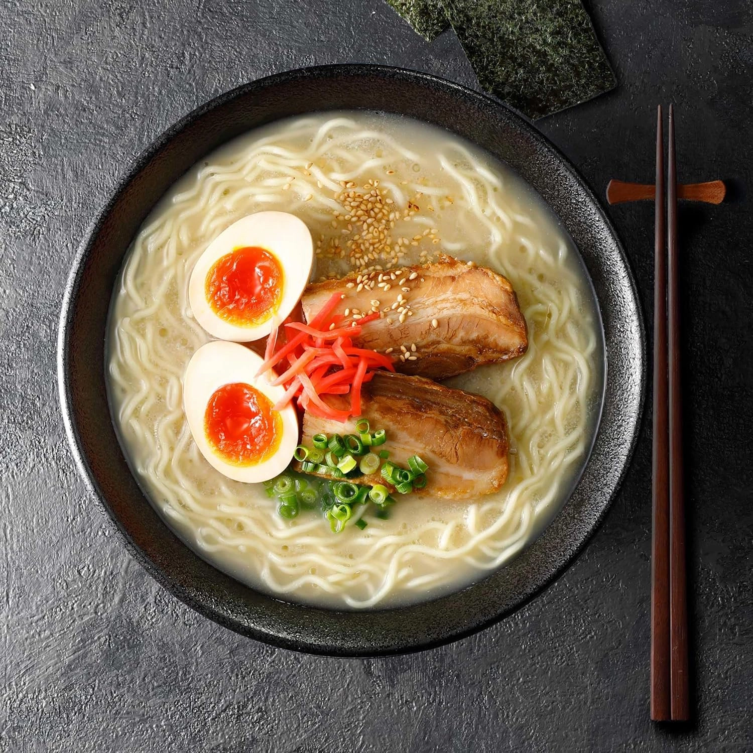 Hakubaku Authentic Japanese Ramen Noodles (Tonkotsu, 6 PACK)