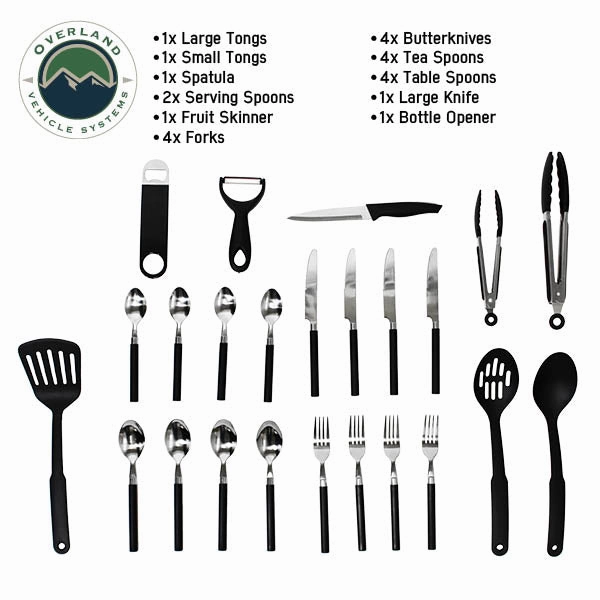 Hanging Exclusive promotion Kit, Overland Piece Cooking Carrying and Utensil 24 Case Expert help Kitchen - Kit