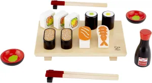 Hape Wooden Sushi Selection Set| Pretend Realistic Role Play Food Toys for Kids