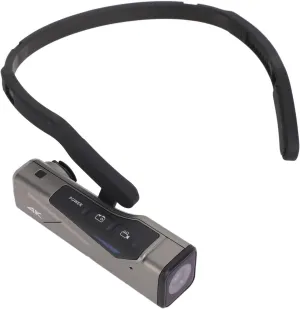 Head Mounted Camera, 4K 60fps 30fps Videos and 20MP Photos Head Mounted Recorder, Hands Wearable Vlog Camera with 1000mAh Battery, for Outdoor Sports