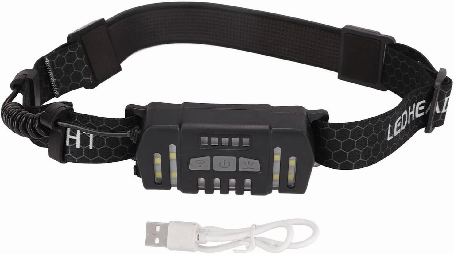 Headlamp, LED Headlamp XPG Induction COB Headlamp USB Rechargeable Head Light for Hiking Running Repairing Fishing Cycling Camping